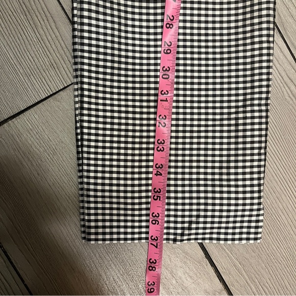 White and Black Ann Taylor Checkered Pants - Picture 3 of 3